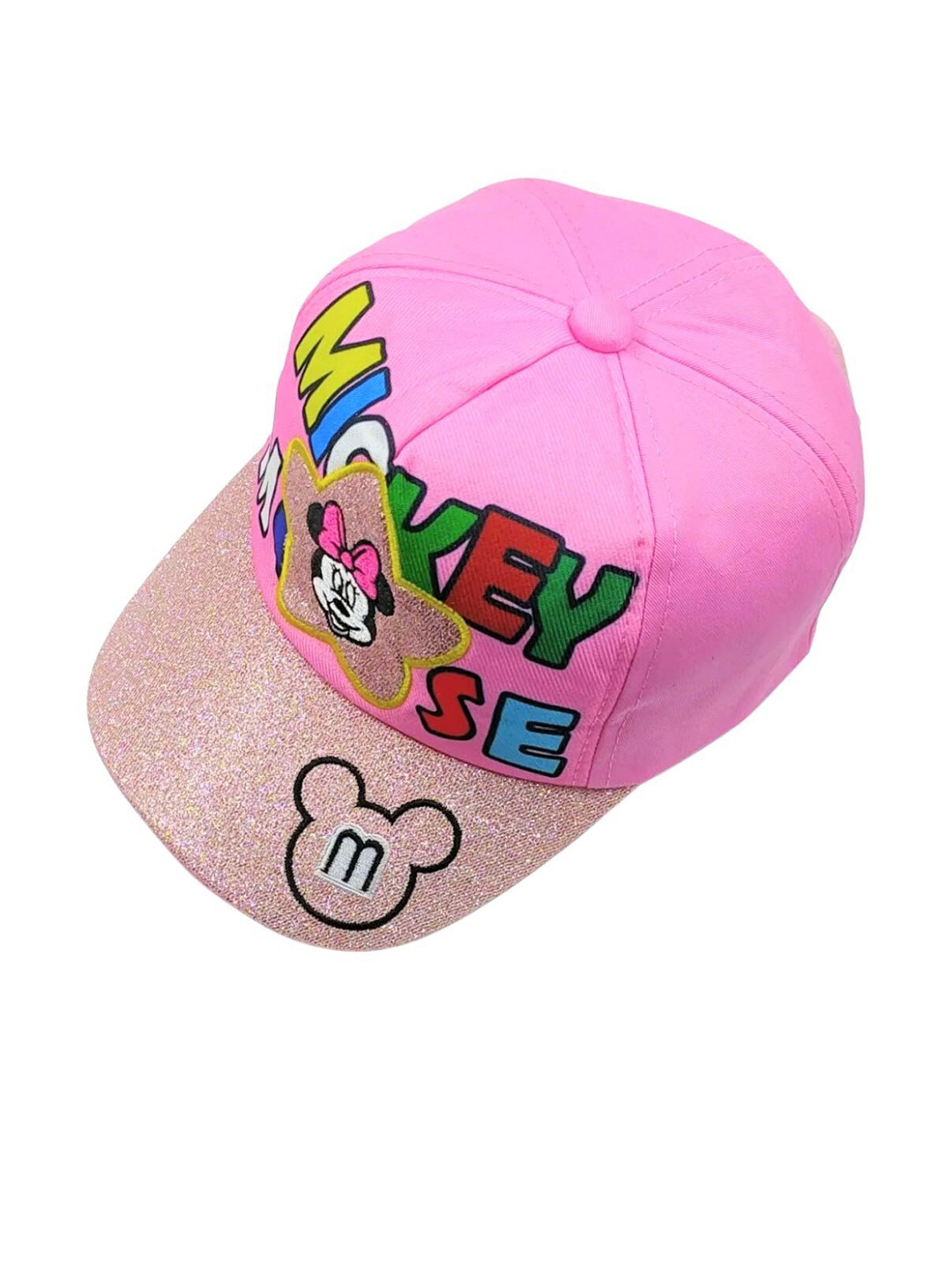Zacharias Kids Mickey & Minnie Printed Cotton Baseball Cap