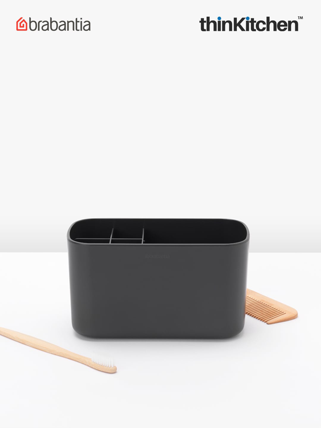Brabantia Renew Grey Matte Finish Bathroom Caddy