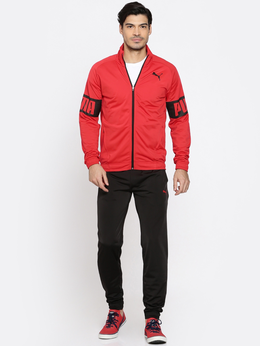 tracksuit red and black