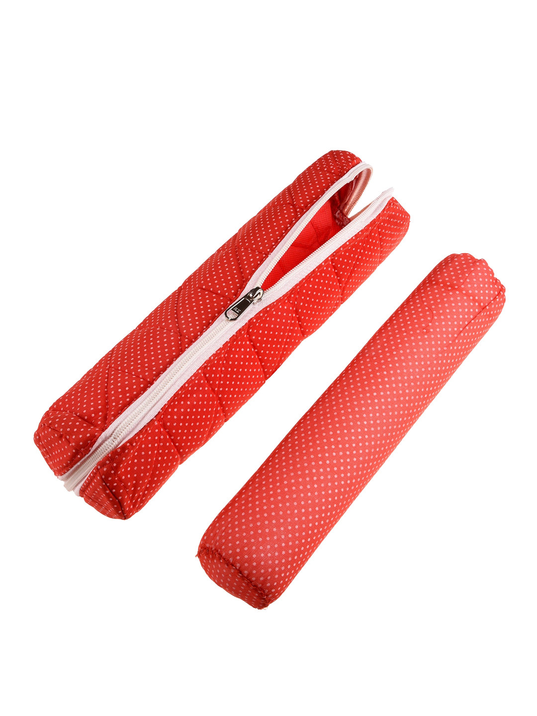 Kuber Industries Red & White 2 Pieces Printed Polyester Bangle Organisers