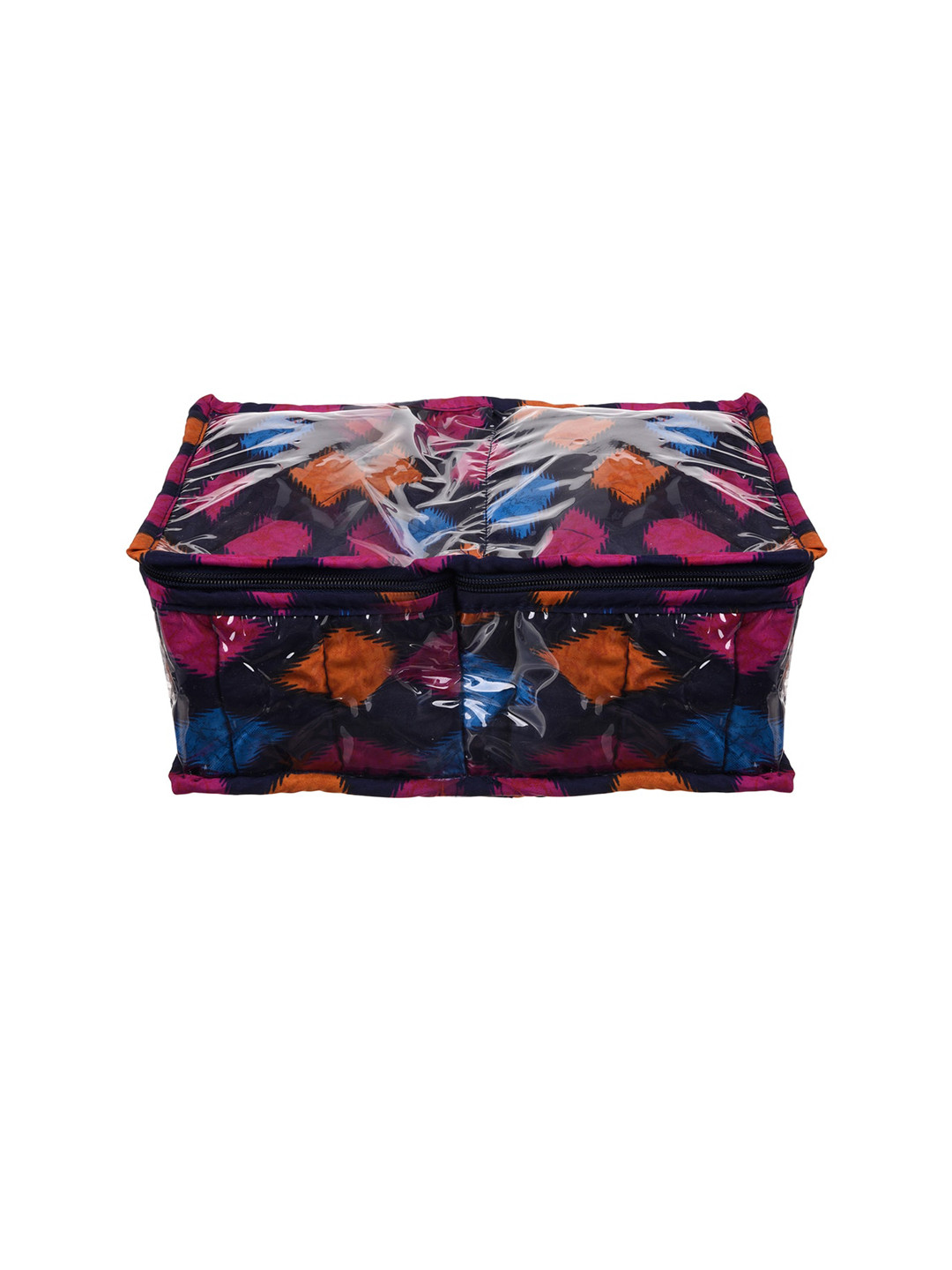 Kuber Industries Blue & Red Printed Under Garment Organizer 2 Compartment