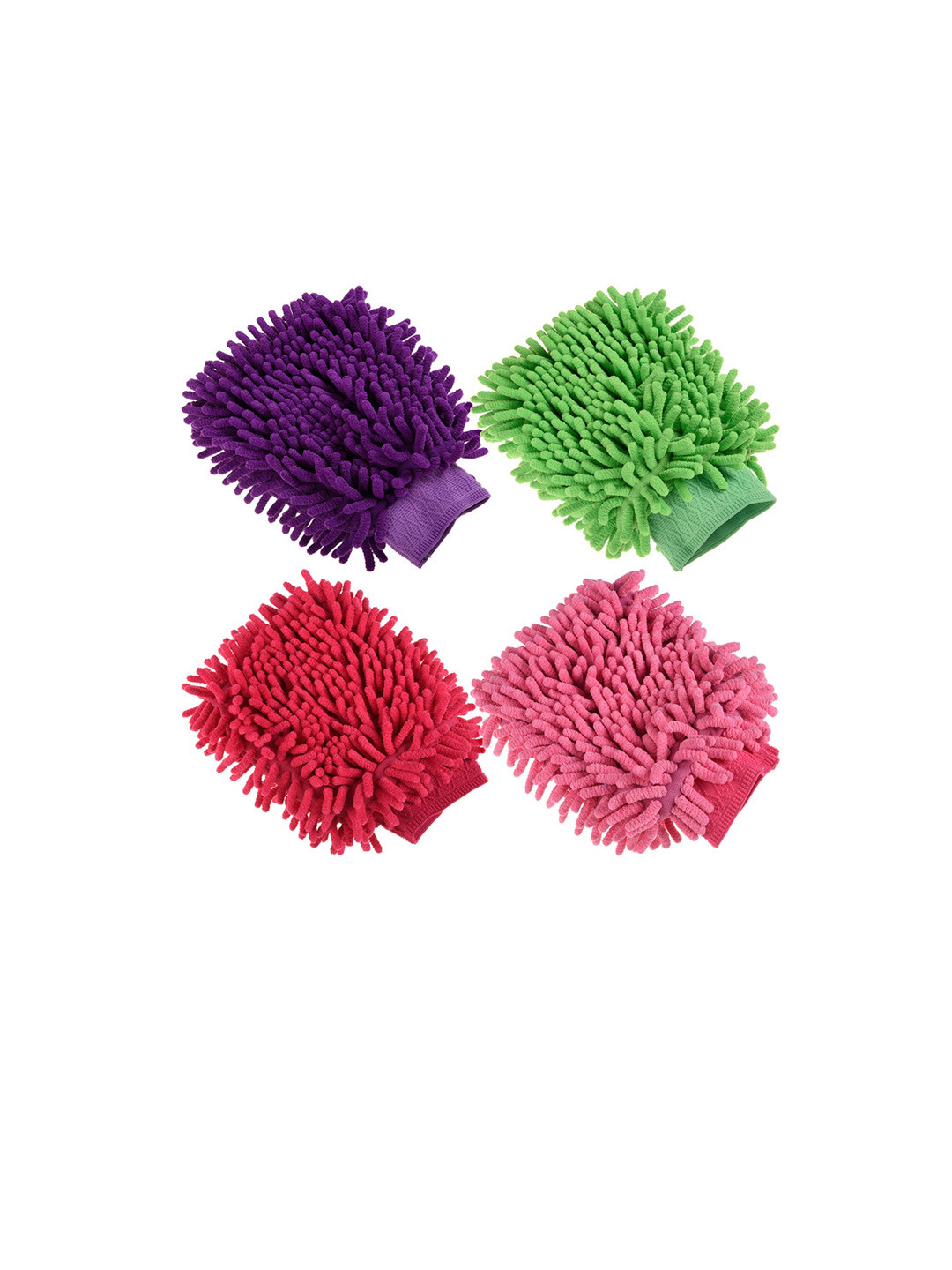 Kuber Industries Purple & Red 4 Pieces Kitchen Towels