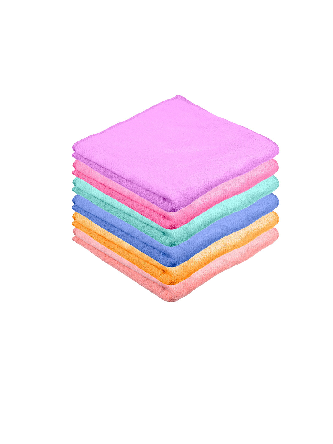 Kuber Industries Pink 6 Pieces Kitchen Towels