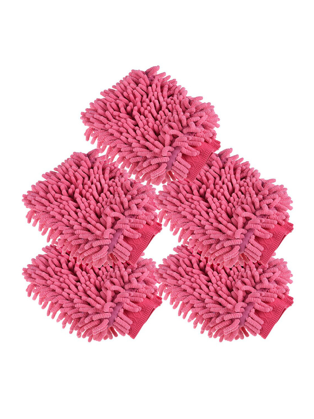 Kuber Industries Pink 5 Pieces Hand Duster
