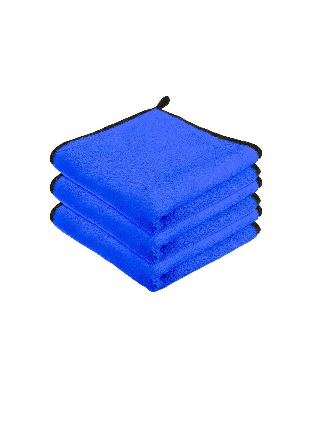 Kuber Industries Blue 3 Pieces Kitchen Cleaning Towels With Hanging Loop