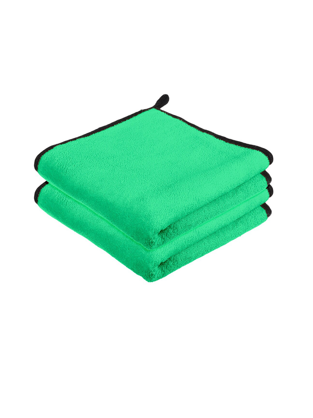 Kuber Industries Green 2 Pieces Kitchen Cleaning Towels With Hanging Loop