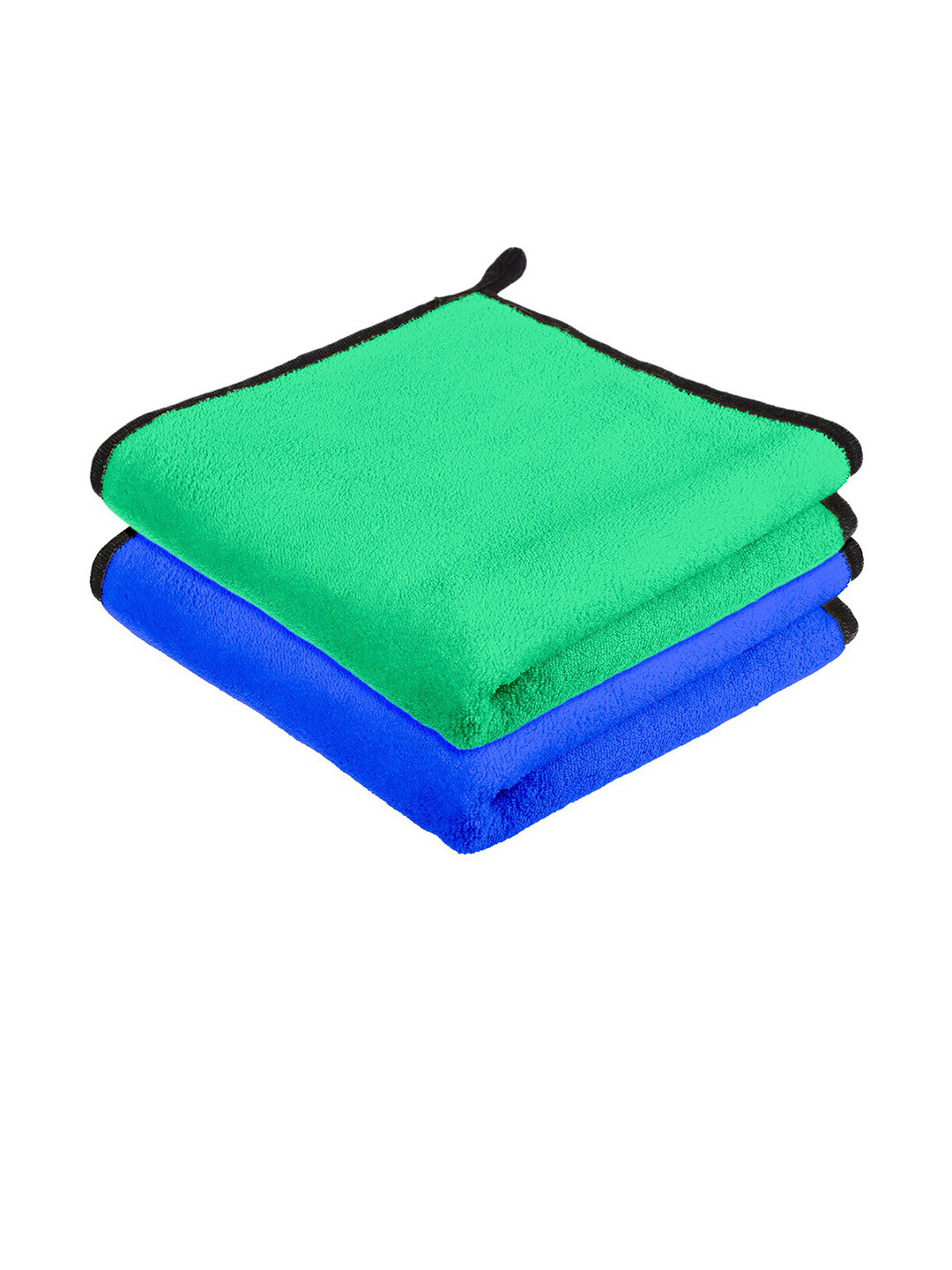 Kuber Industries Green & Blue 2 Pieces Kitchen Cleaning Towels With Hanging Loop