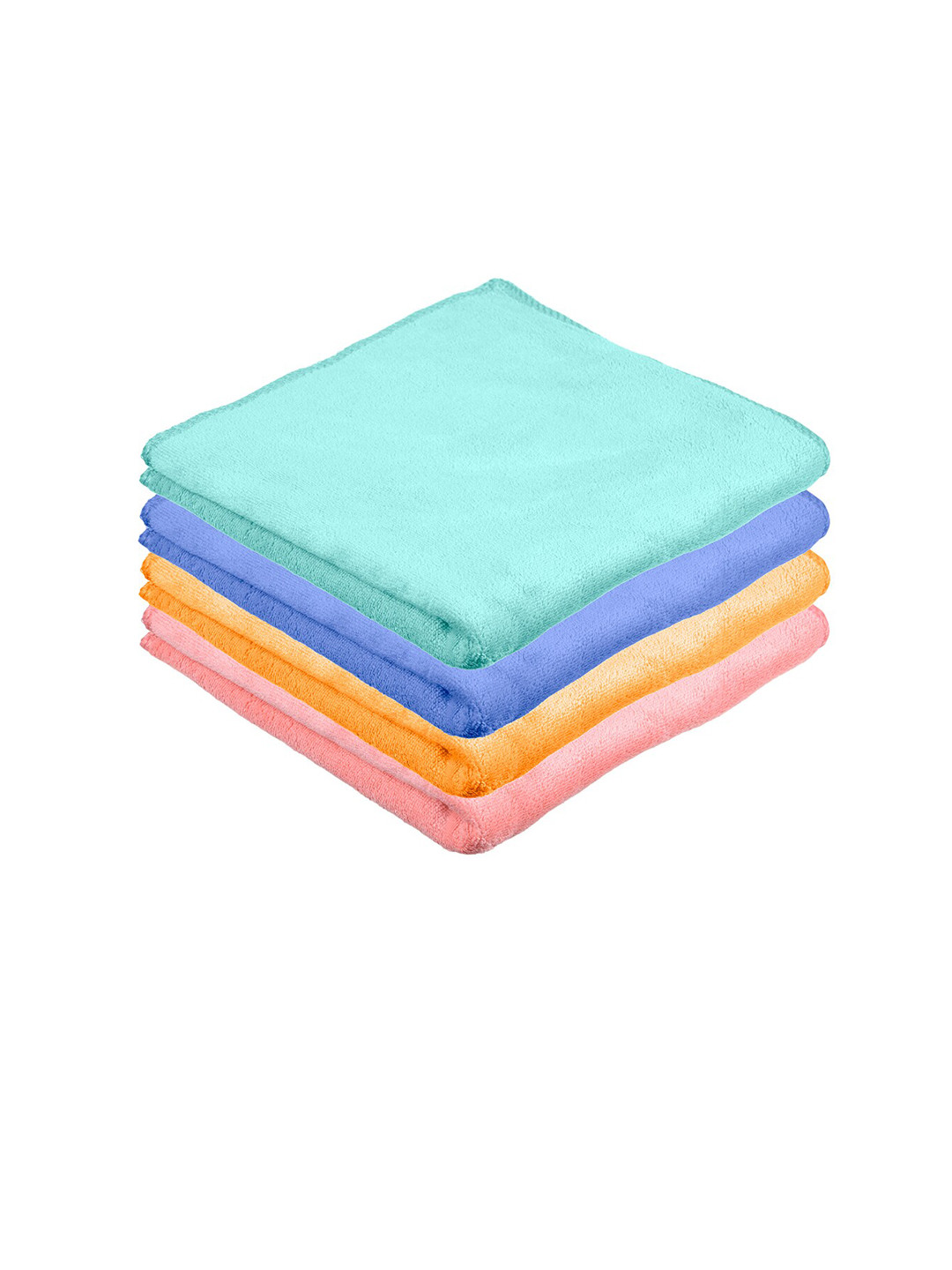 Kuber Industries Blue & Pink 4 Pieces Kitchen Cleaning Towels