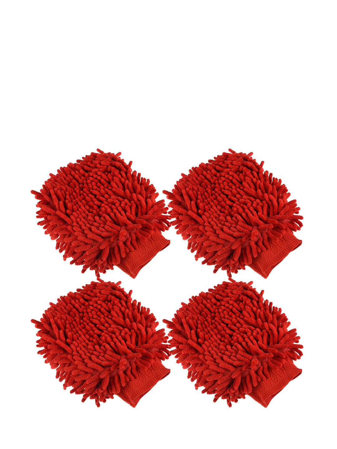 Kuber Industries Red 4 Pieces Hand Duster