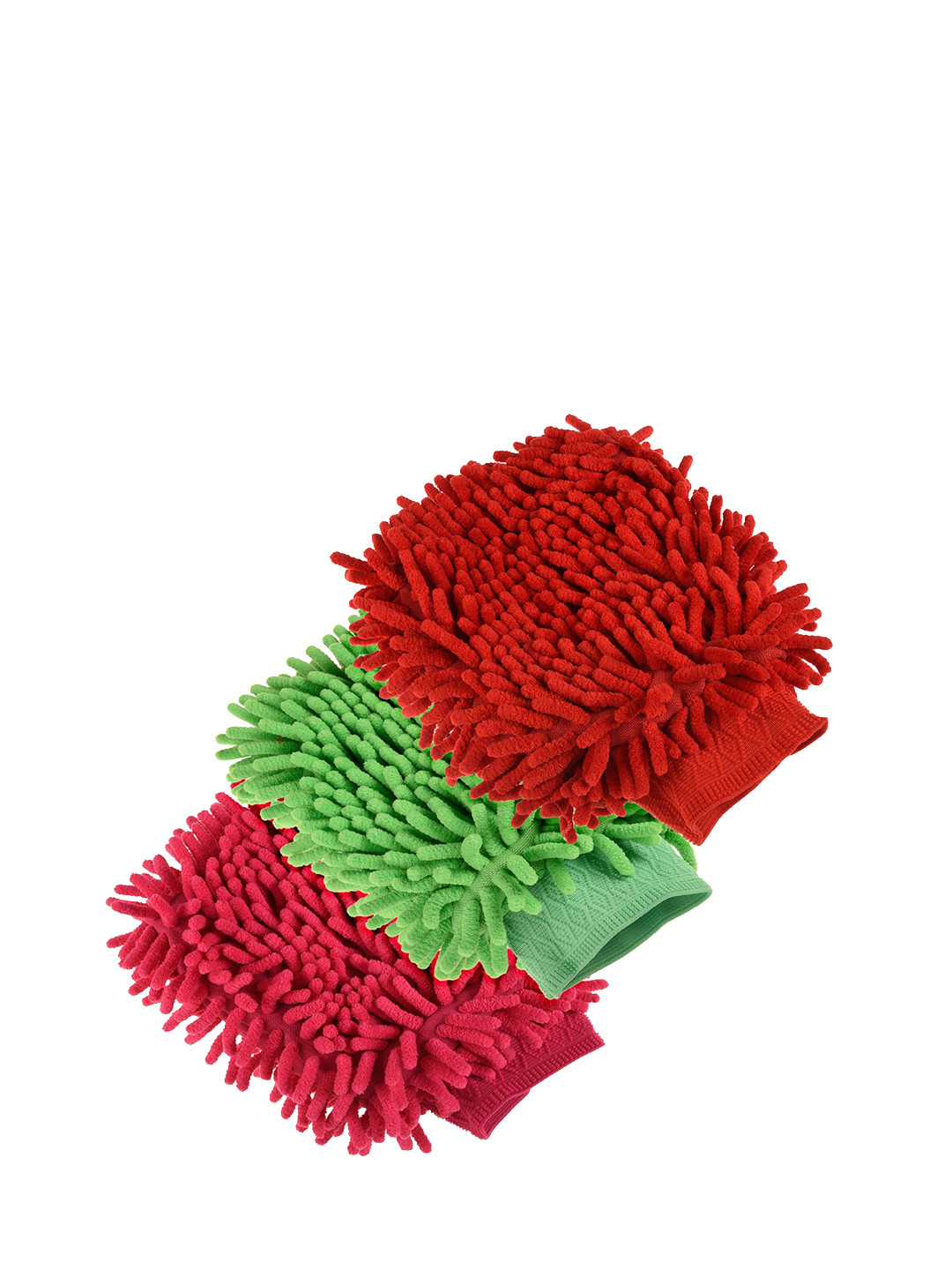 Kuber Industries Red & Green 3 Pieces HandcDuster