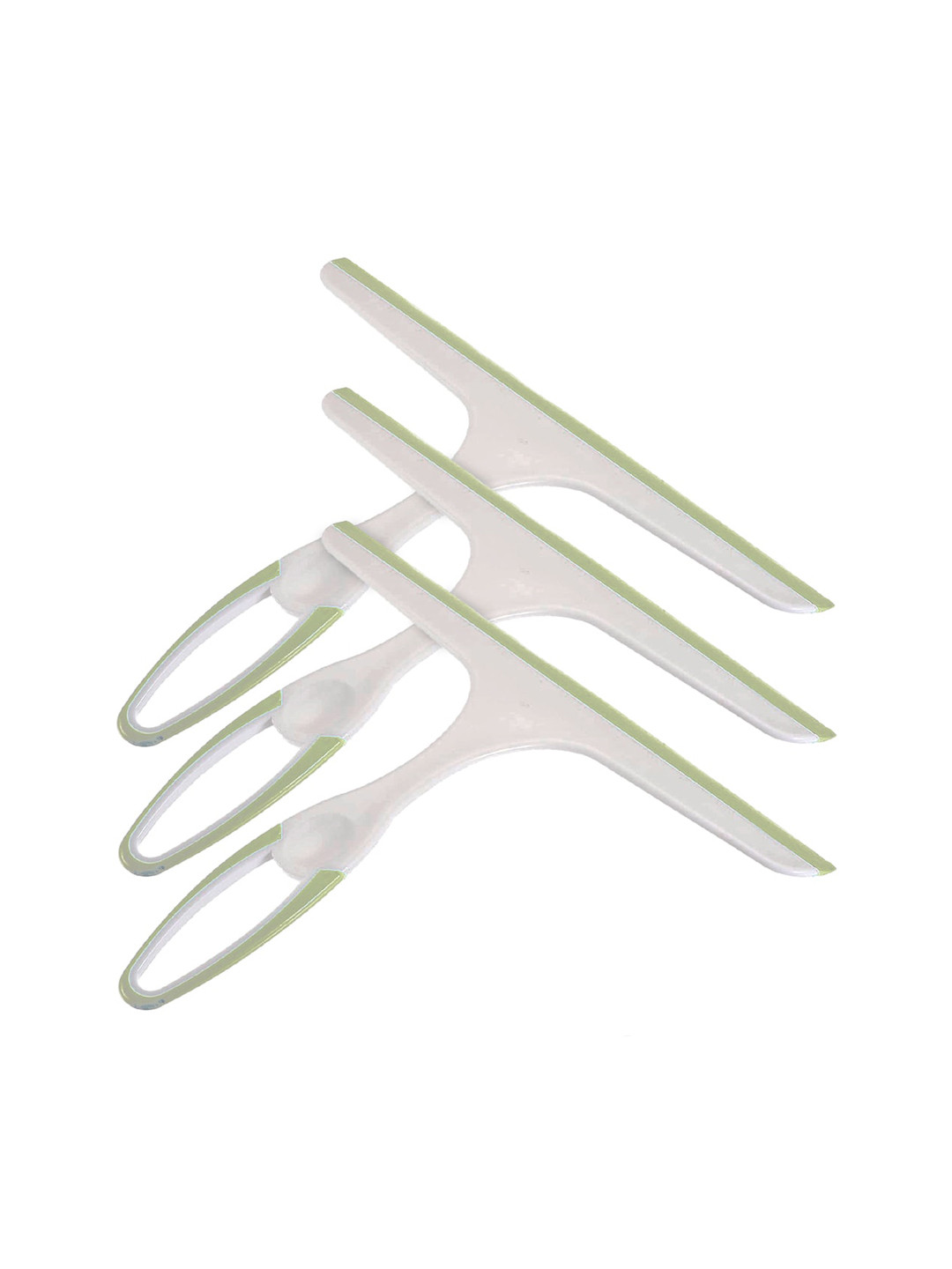 Kuber Industries Green 3 Pieces Slabs Wiper With Handle
