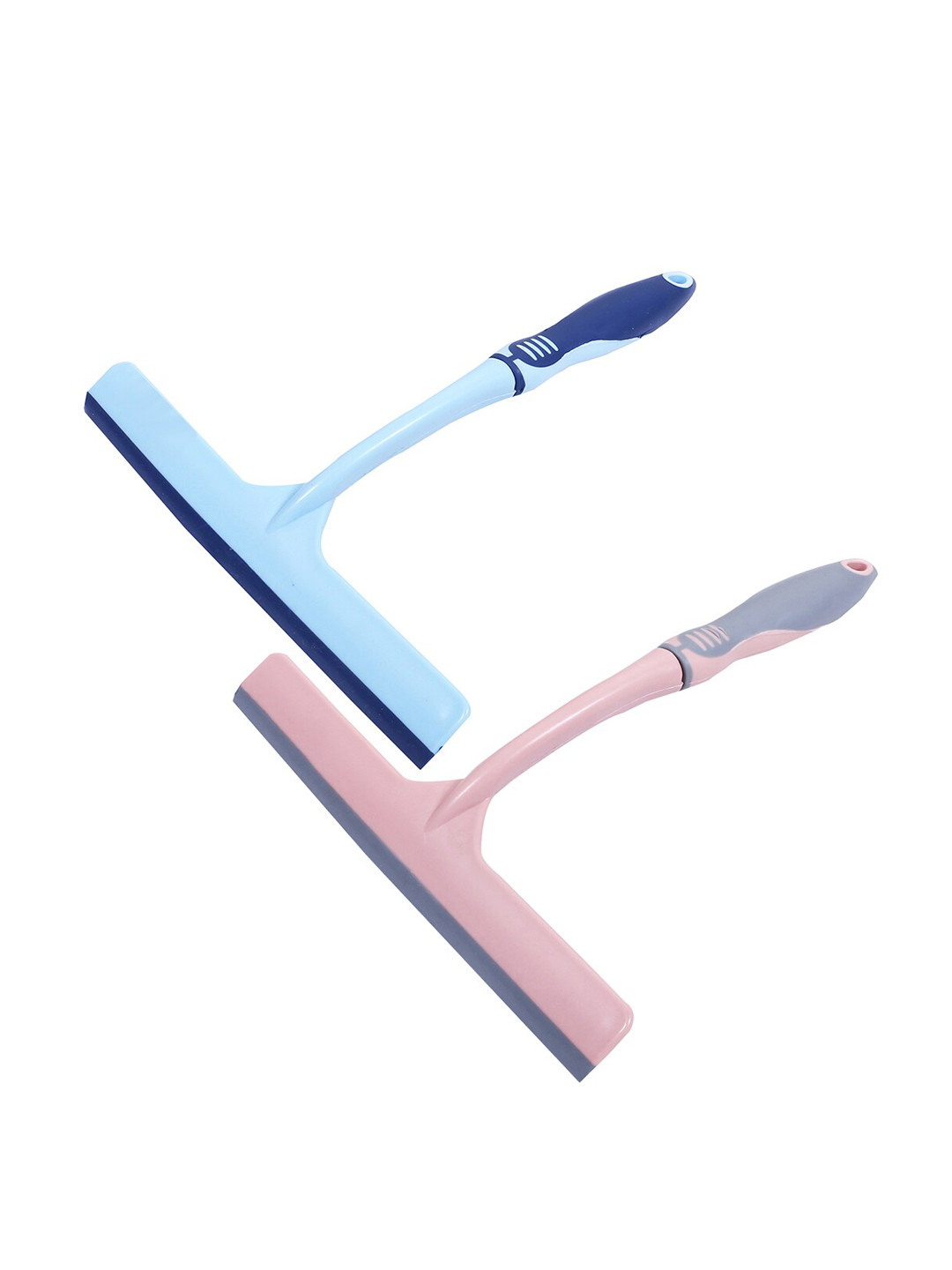 Kuber Industries Blue & Pink 2 Pieces Kitchen Slabs Wiper With Handle