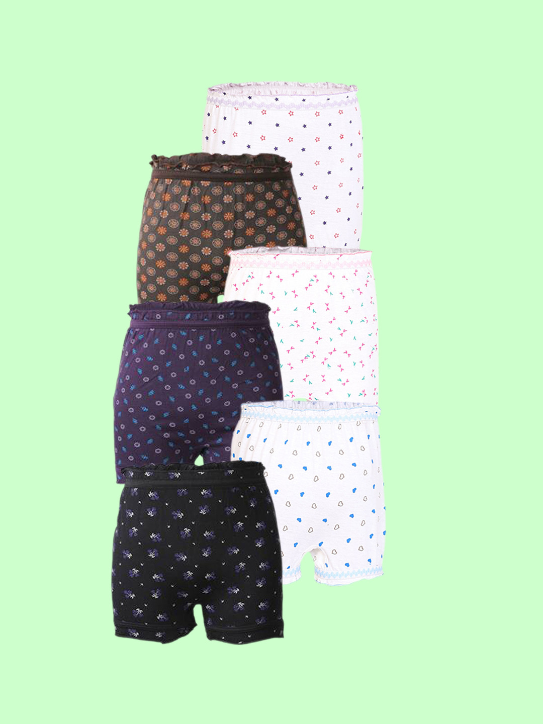 CARELOVE Kids Pack Of 6 Pure Cotton Boy Shorts Briefs Prince_Wc_Dc_9-10,Y-6pc_MY-Brif-A