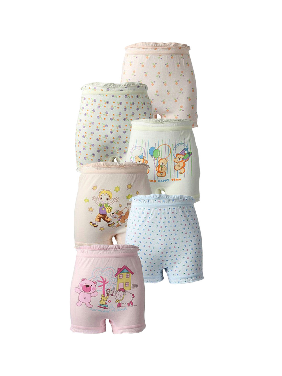 CARELOVE Kids Pack Of 6 Boy Shorts Briefs Polo_Lc-A_Prince_Lc-B_9-10,Y-6pc_MY-Brif-A