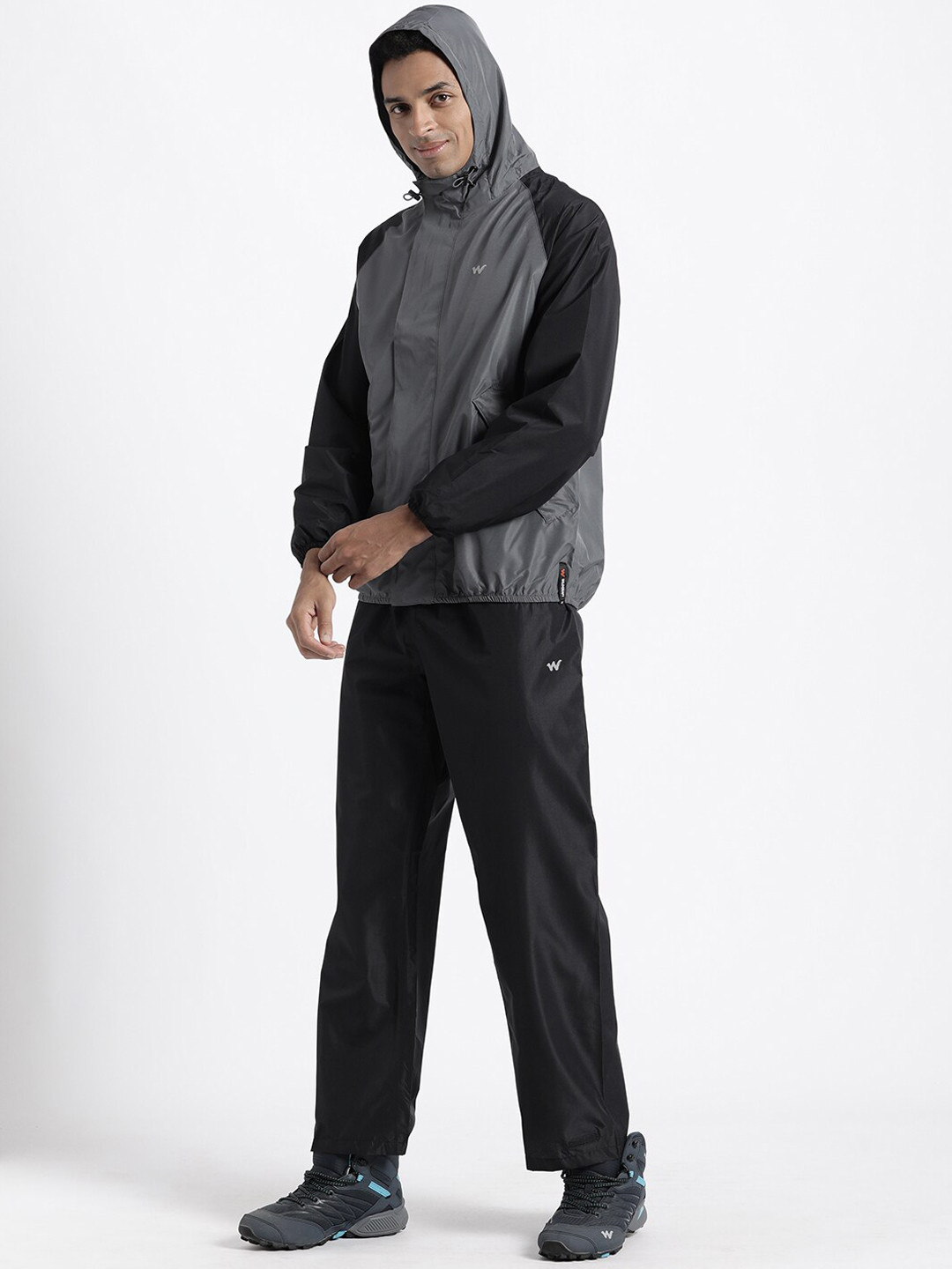 Wildcraft Colourblocked Hooded Lightweight Rain Suit