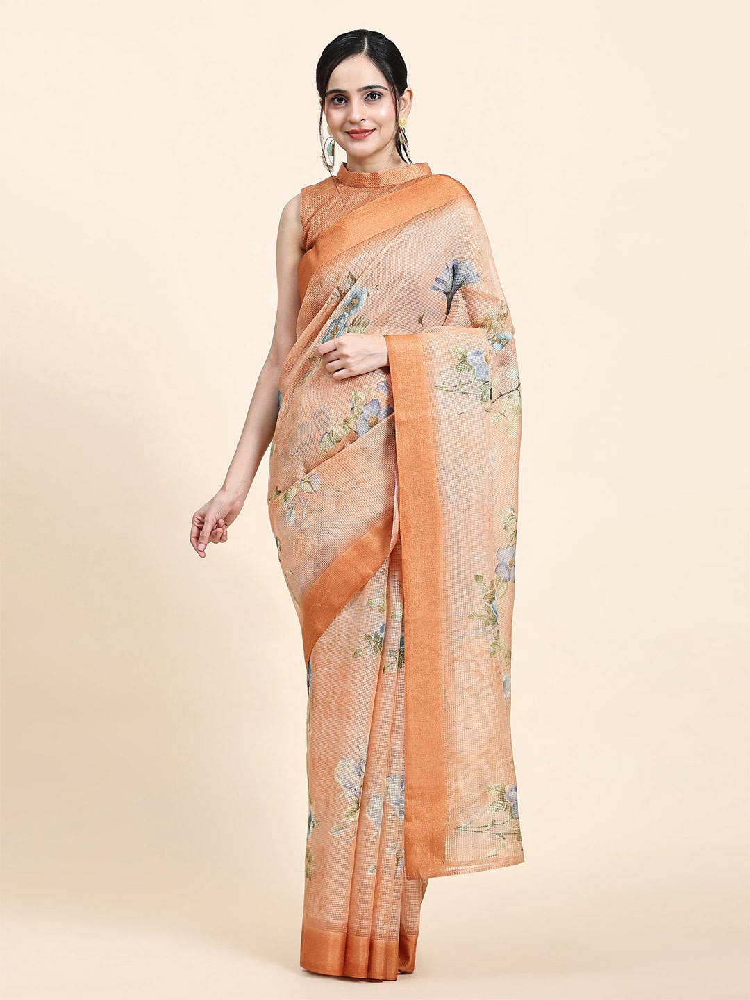 RACHNA Floral Printed Art Silk Kota Saree