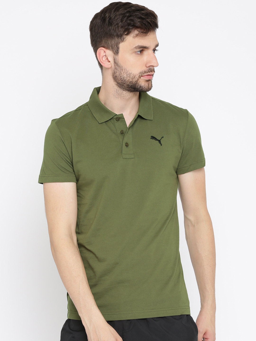 Puma green deals polo shirt