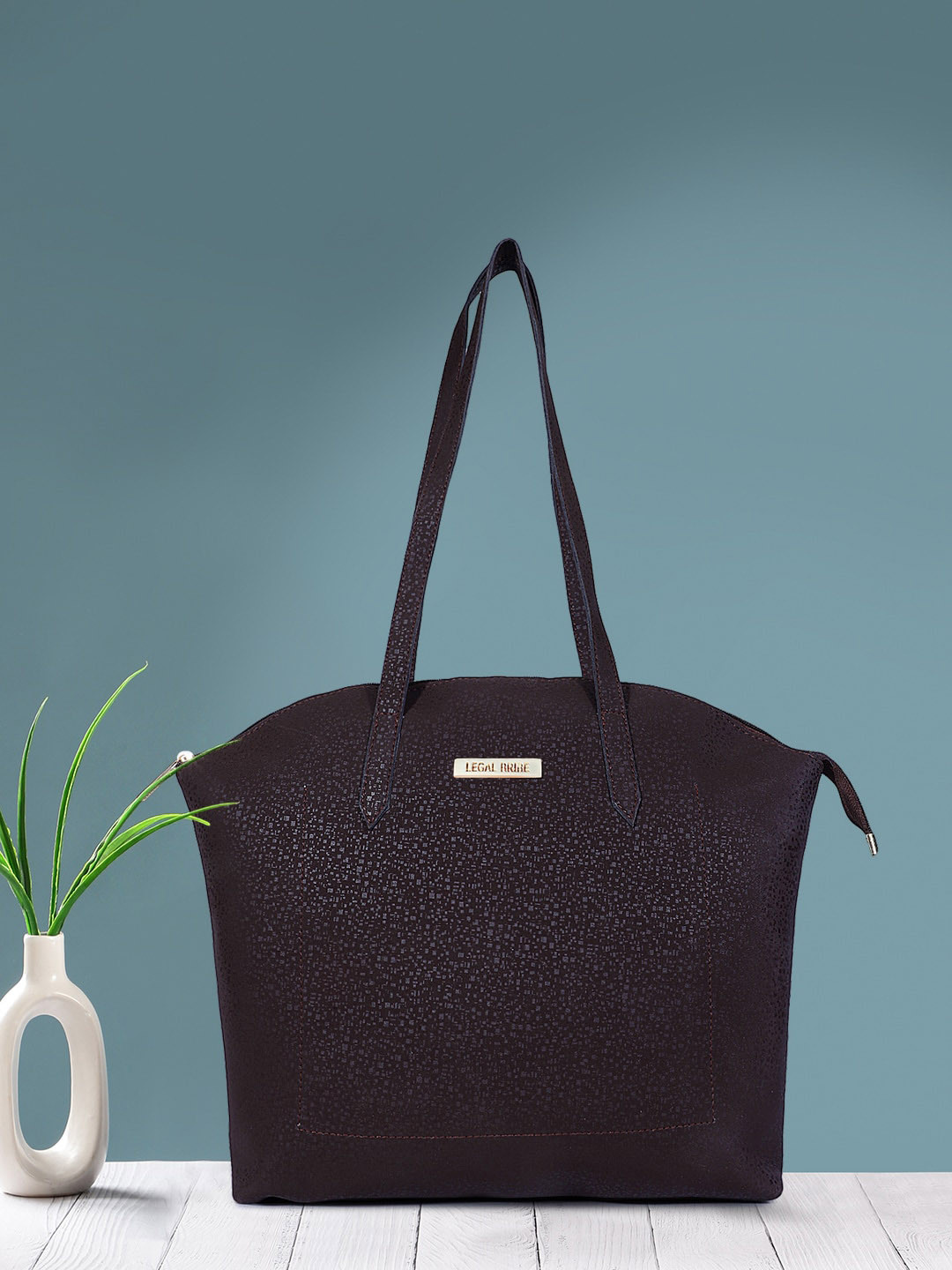 LEGAL BRIBE PU Water Resistant Structured Shoulder Bag