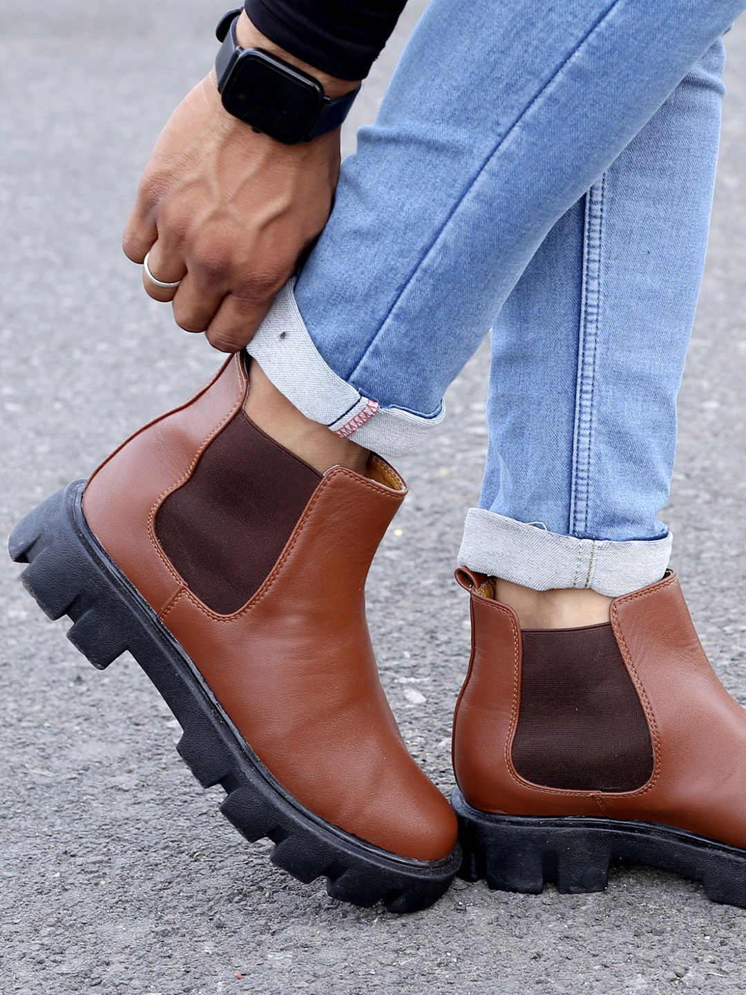 Bxxy Men Slip-on Chelsea Ankle Boots
