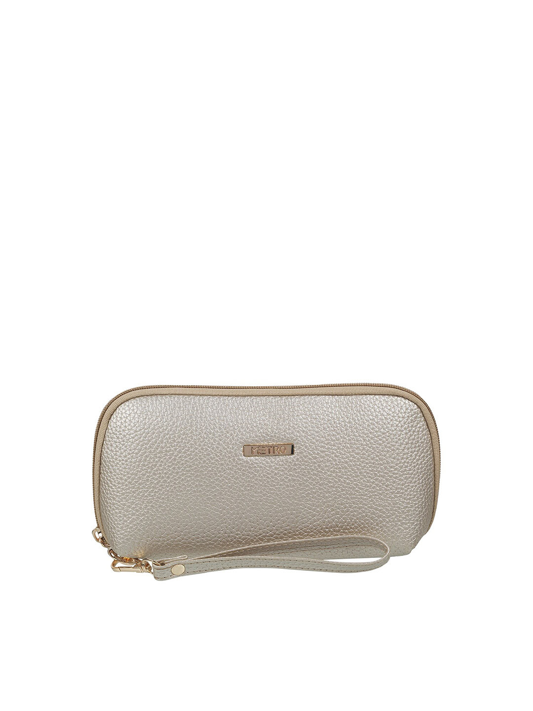 Metro Women Textured Zip Around Wallet