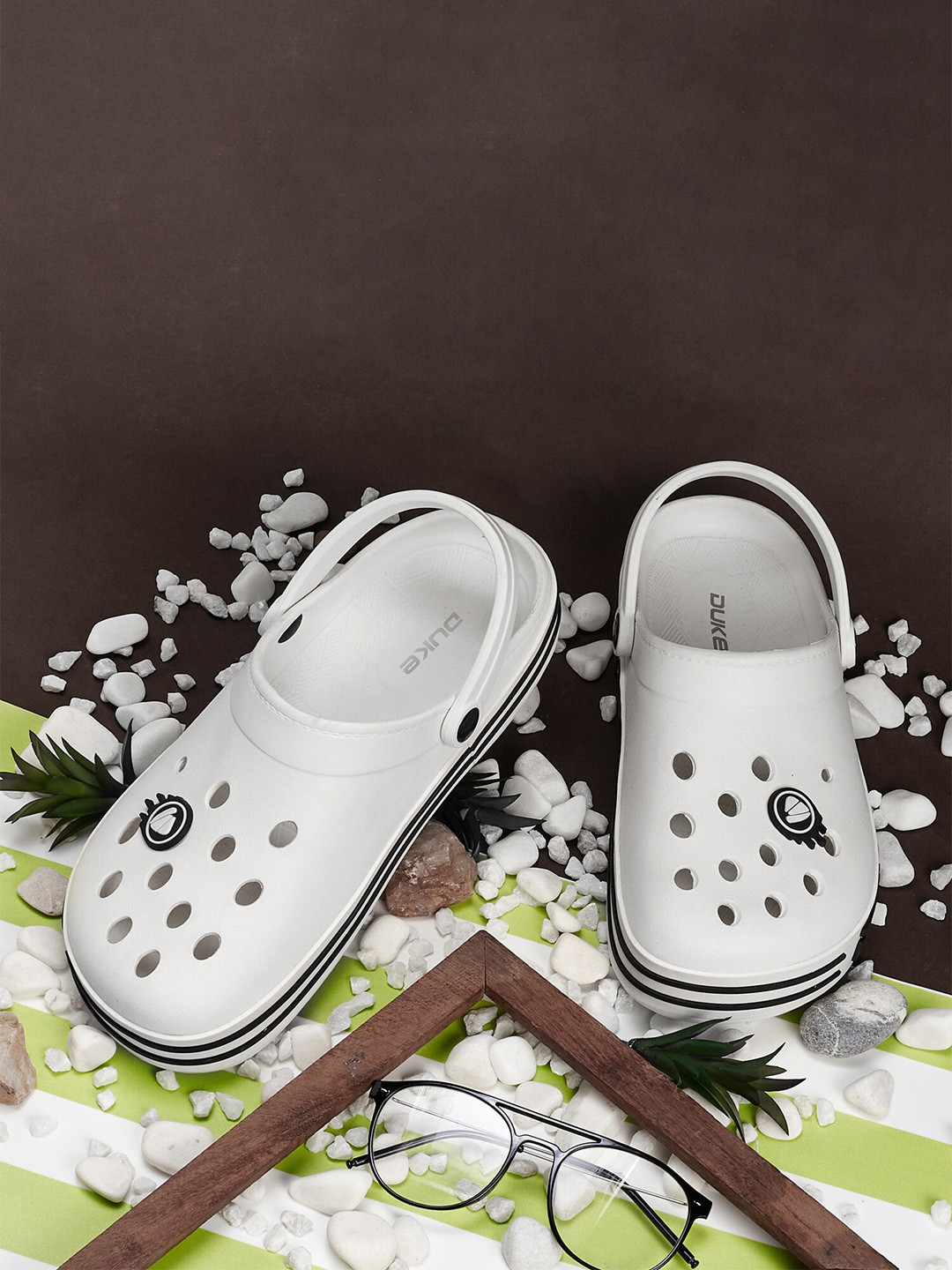 Duke Men Brand Logo Printed Clogs