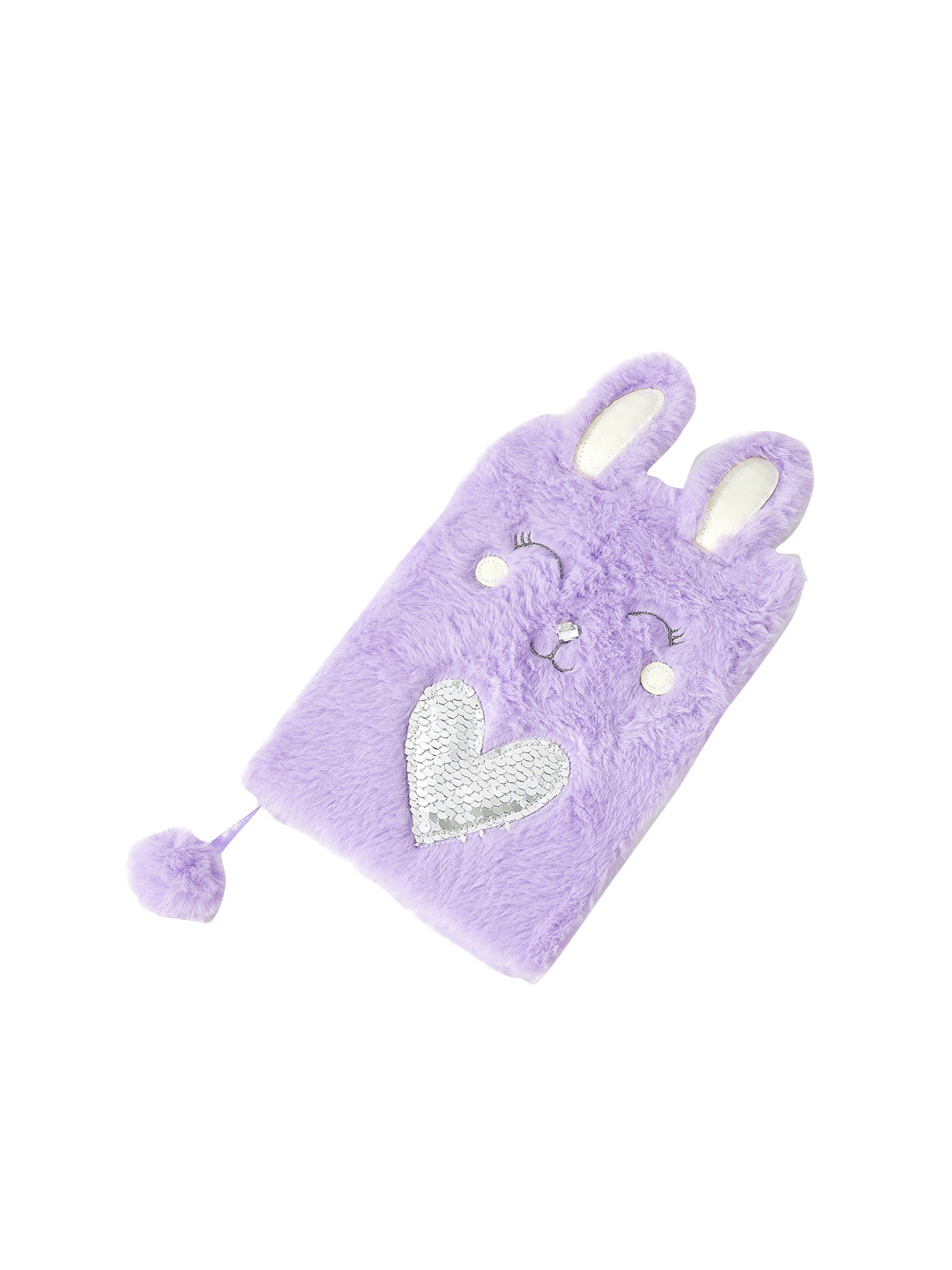 Accessorize London Girl'S Purple Fluffy Bunny Notebook