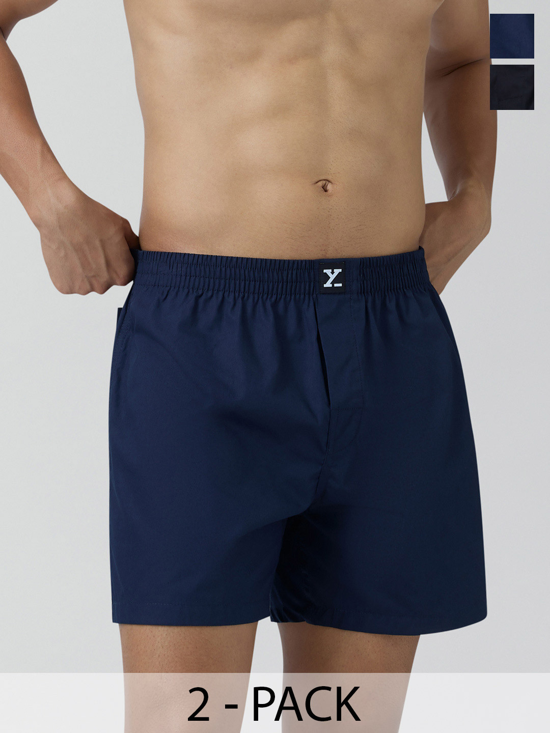 XYXX Men Pack Of 2 Cotton Boxers XYBOX2PCKN337