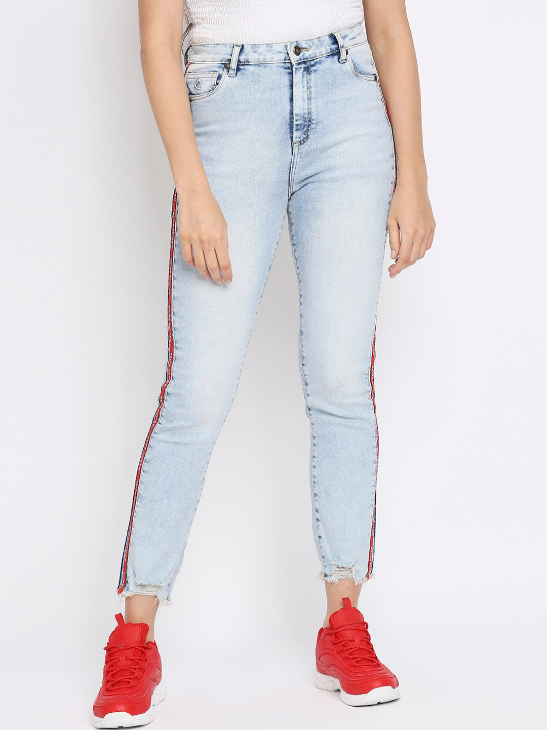 Being Human Women Low Distress Cotton Jeans