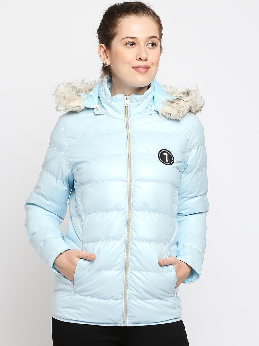 Being Human Women Blue Parka Jacket