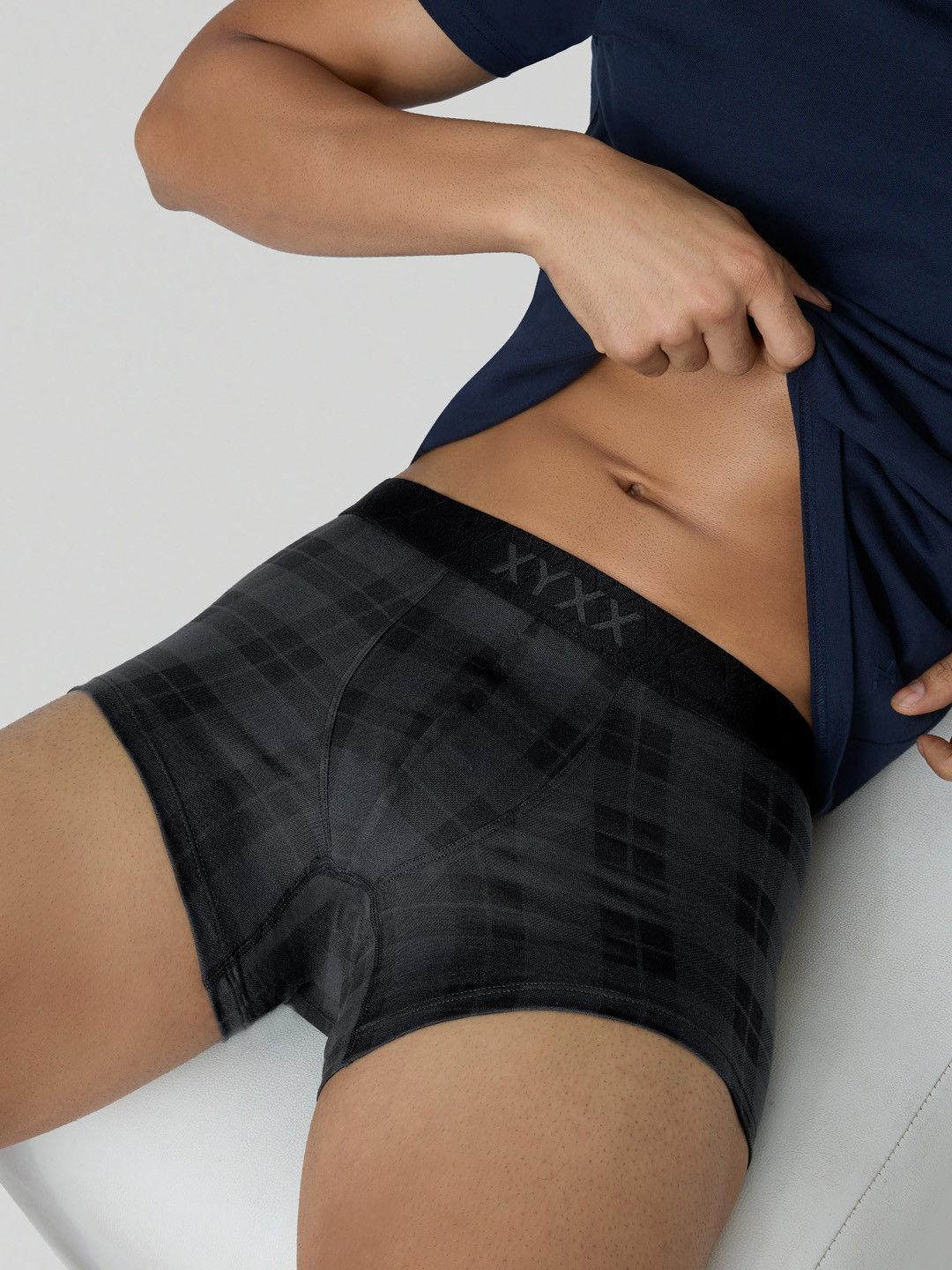 XYXX Men Men Cotton Checkmate Trunk