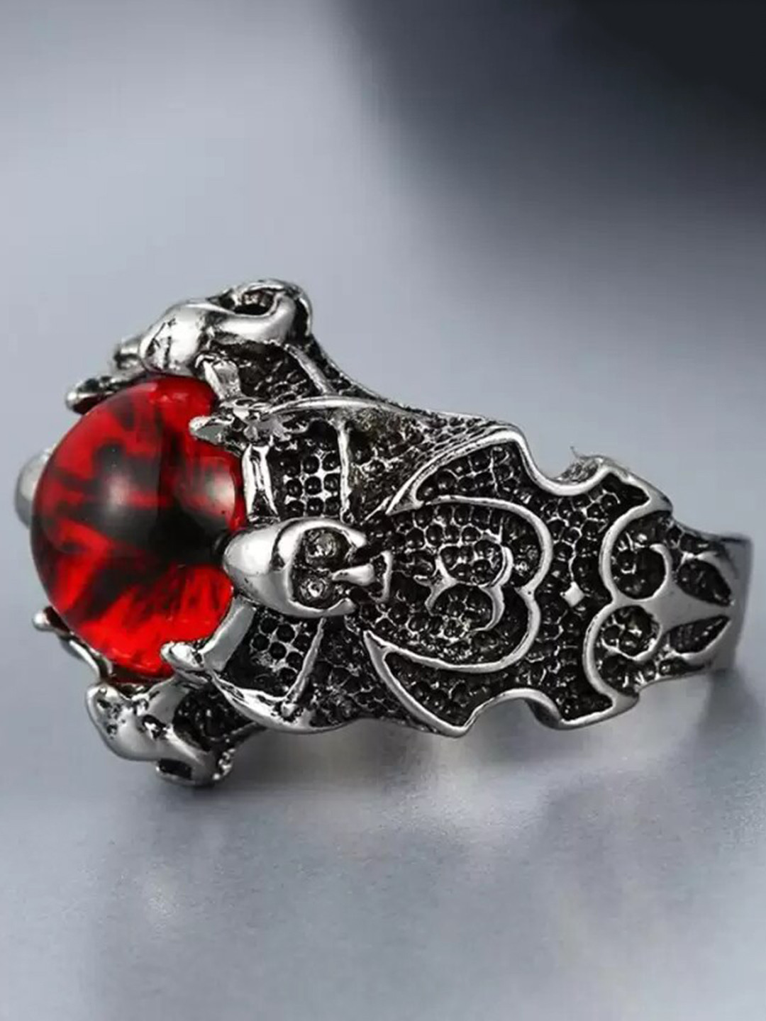 KARISHMA KREATIONS Stone Studded Antique Finger Ring