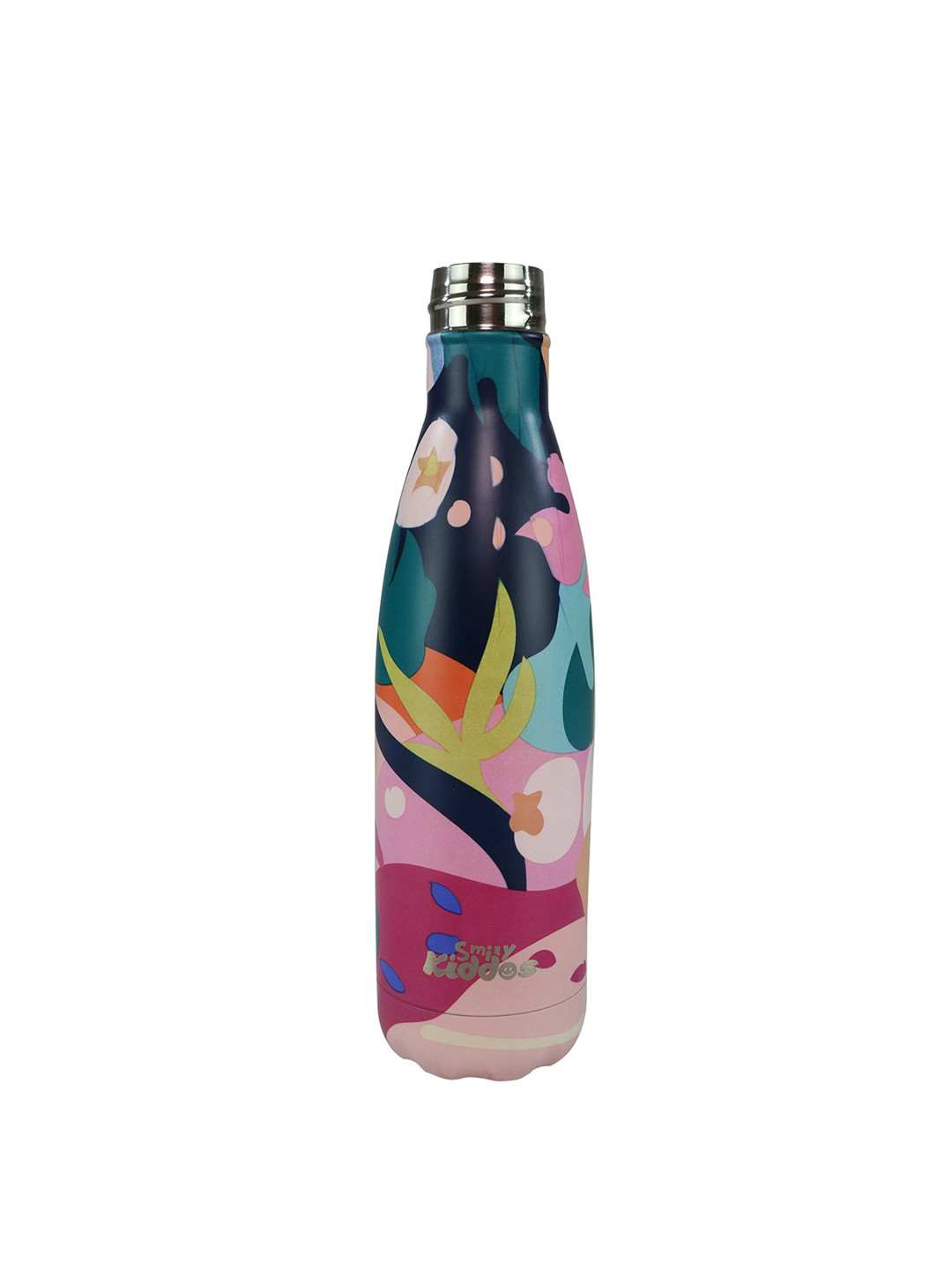 Smily Kiddos Green Abstract Stainless Steel Double Wall Vacuum Flask - 700ml