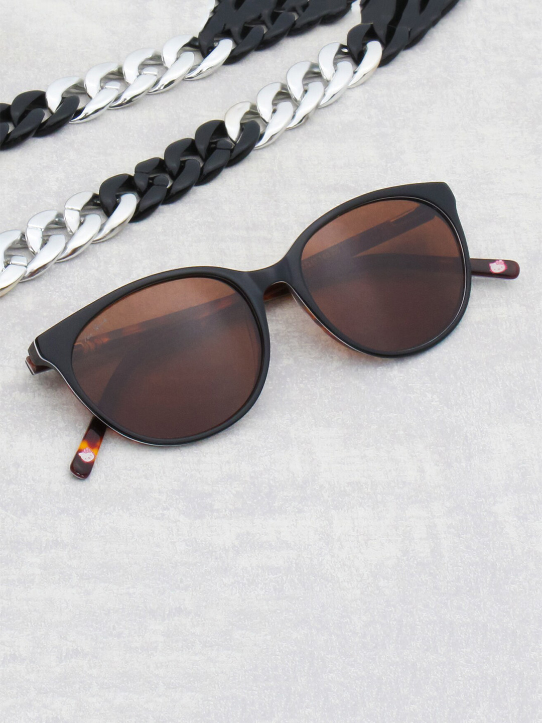 Ted Smith Full Rim Round Sunglasses with Polarised Lens QUIN_C6