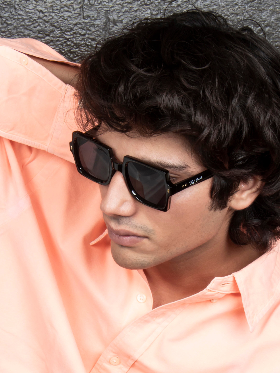 Ted Smith Square Sunglasses with UV Protected Lens SQUARED_C1