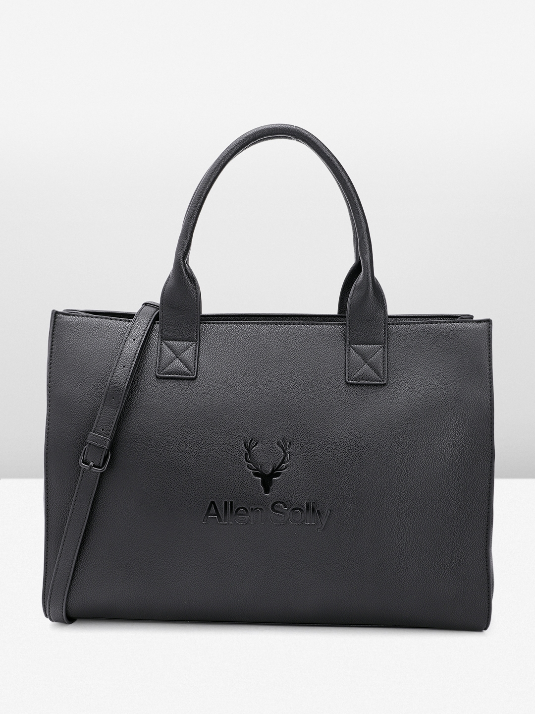 Buy Allen Solly Brand Logo Debossed Structured Laptop Handheld Bag Handbags for Women 23468246 Myntra
