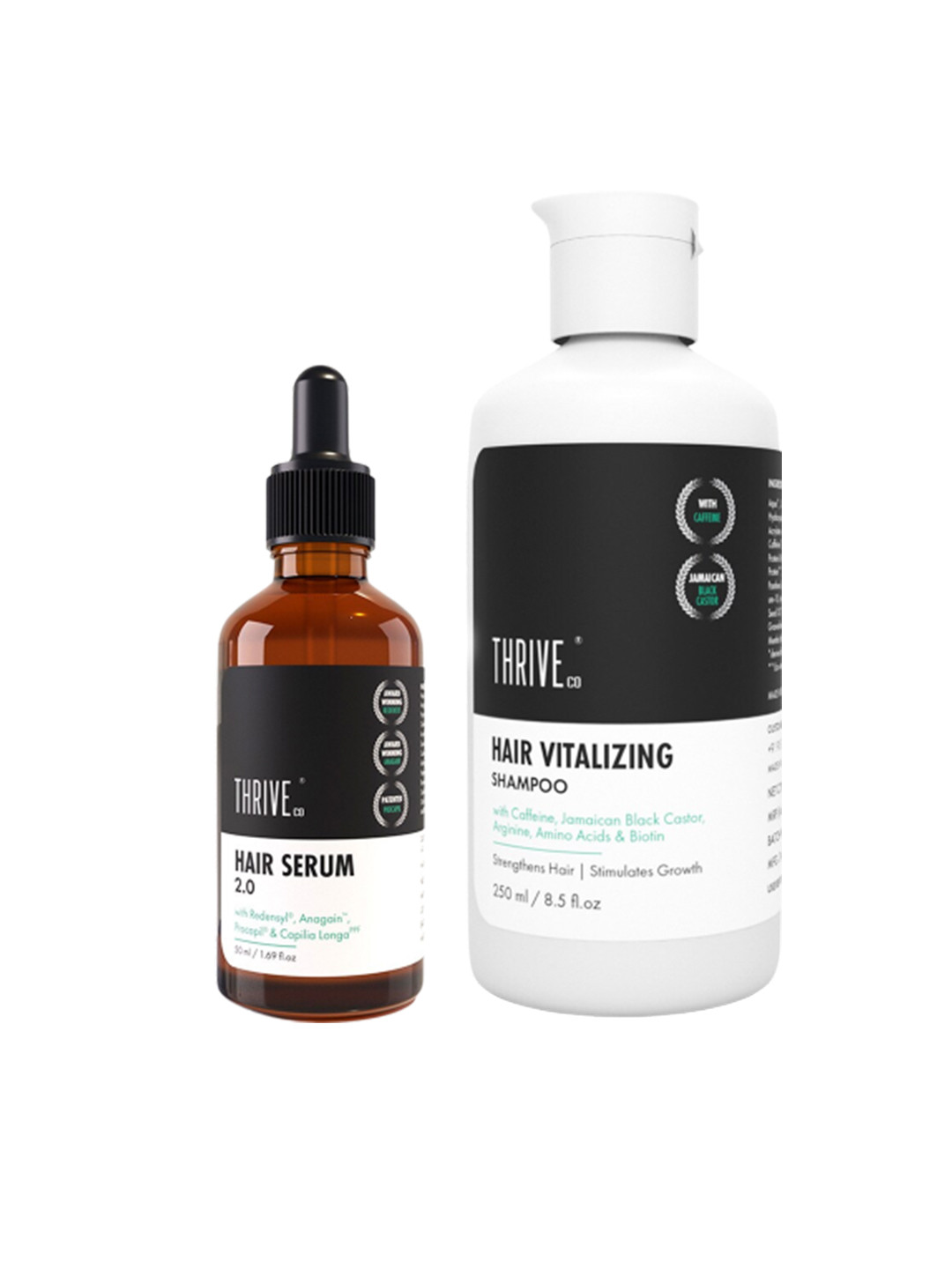 Thriveco Restorative Hair Growth Kit- Hair Vitalizing Shampoo 250ml & Hair Serum 2.0- 50ml
