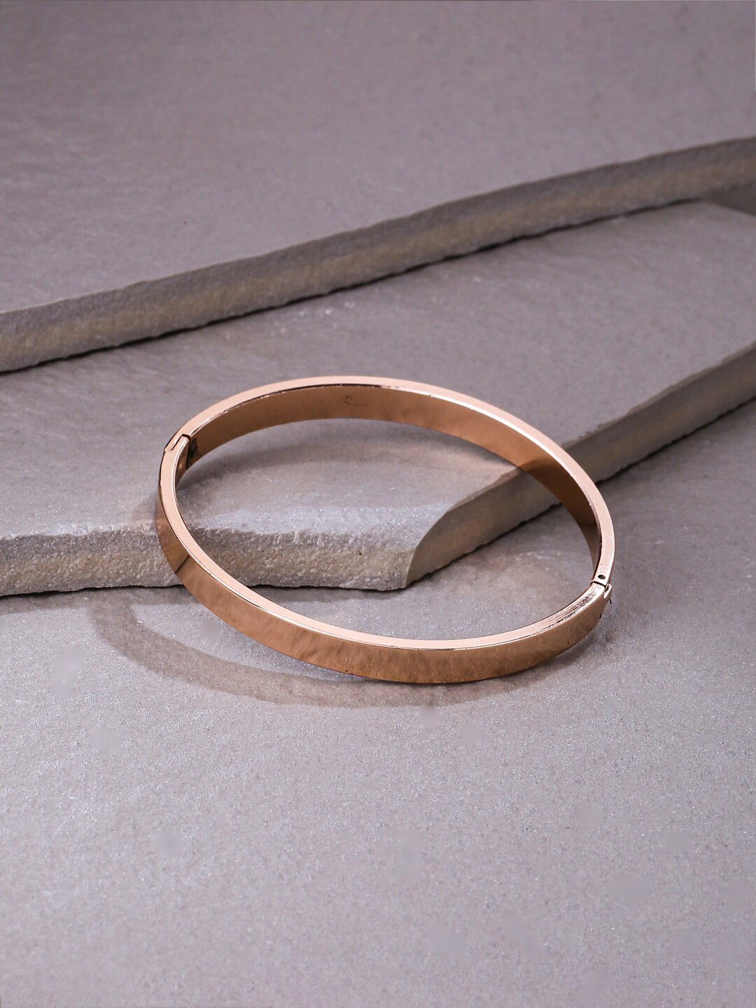 NVR Men Rose Gold Kada Bracelet
