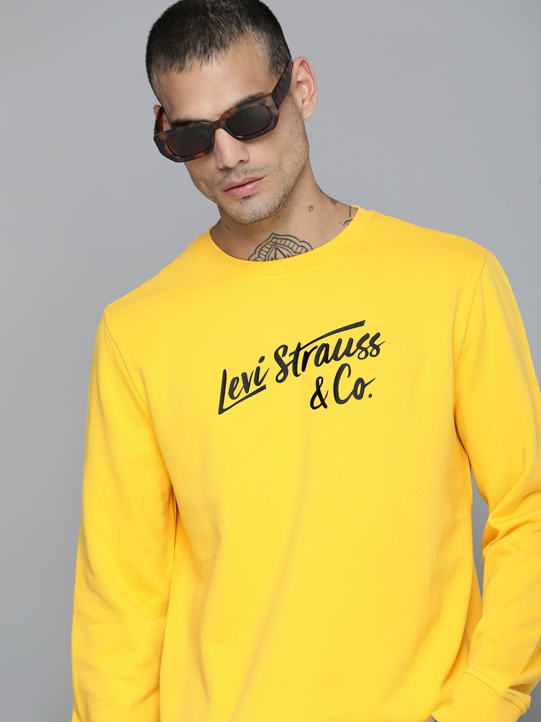 Buy Levis Brand Logo Printed Pure Cotton Sweatshirt Sweatshirts for Men 23473336 Myntra