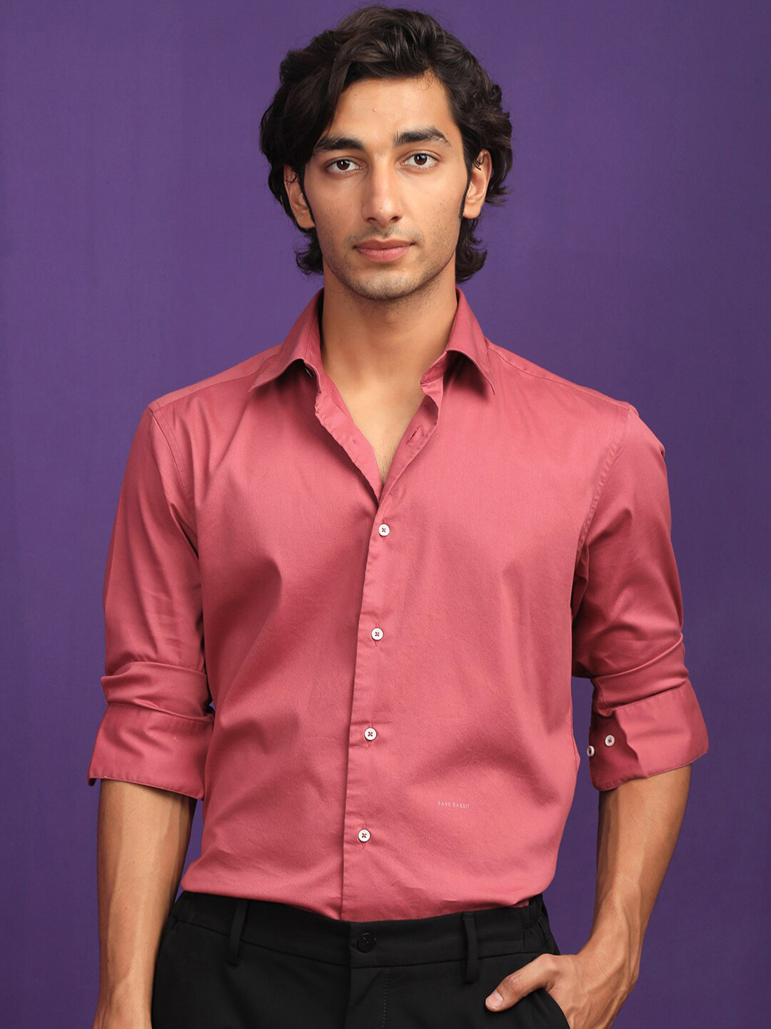 RARE RABBIT Men Molde Slim Fit Cotton Formal Shirt