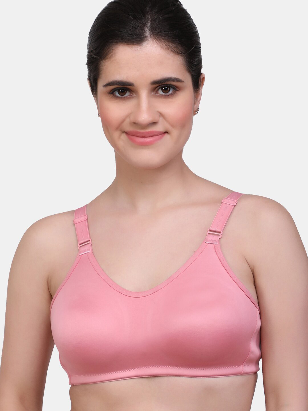 MAROON Full Coverage Non Padded Bra