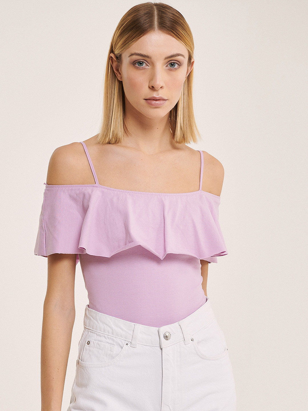 ALCOTT Flared Sleeve Layered Bodysuit