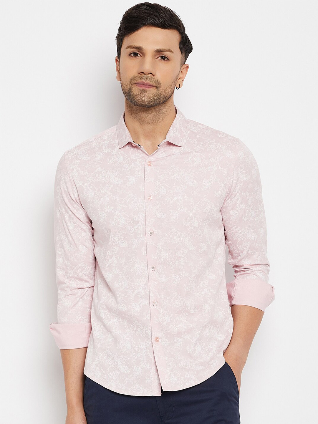 CAMLA Floral Printed Cotton Casual Shirt