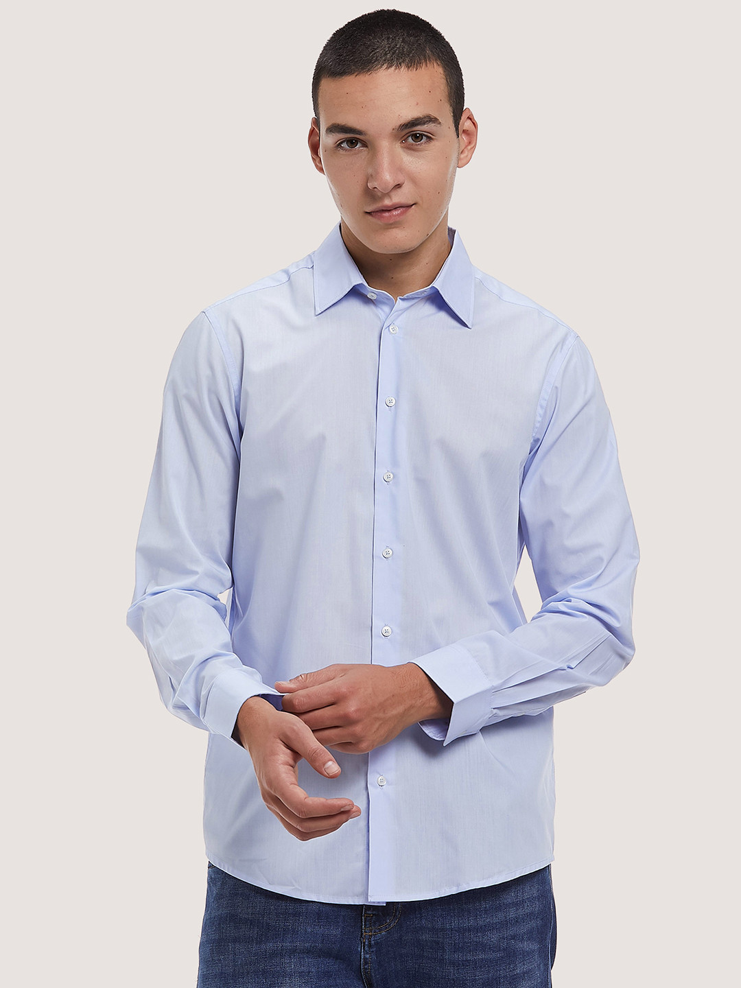 ALCOTT Long Sleeves Opaque Casual Shirt