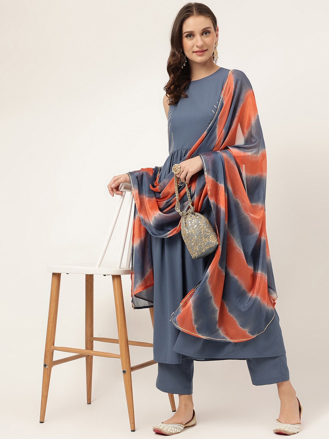 FIORRA Kurta & Trouser With Dupatta