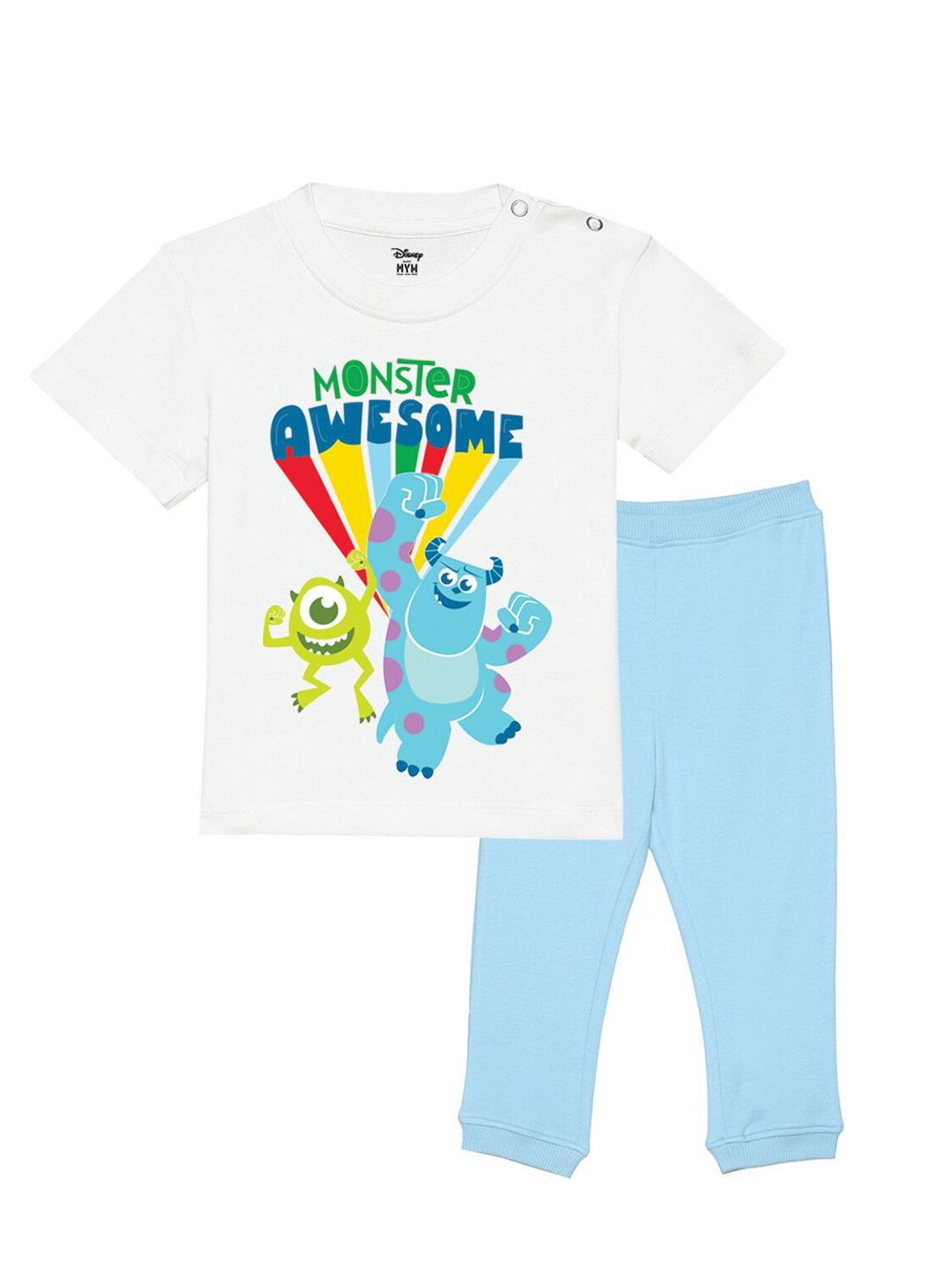 Wear Your Mind Infants Boys Printed T-shirt with Trousers