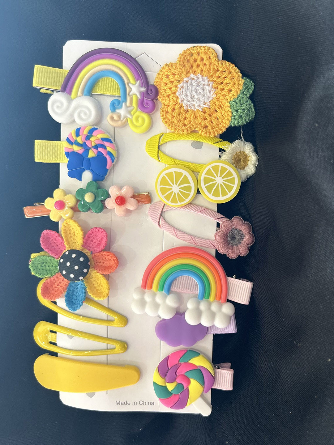 LYTIX Girls Set Of 14 Assorted Unicorn & Ice Cream Design Alligator Hair Clips