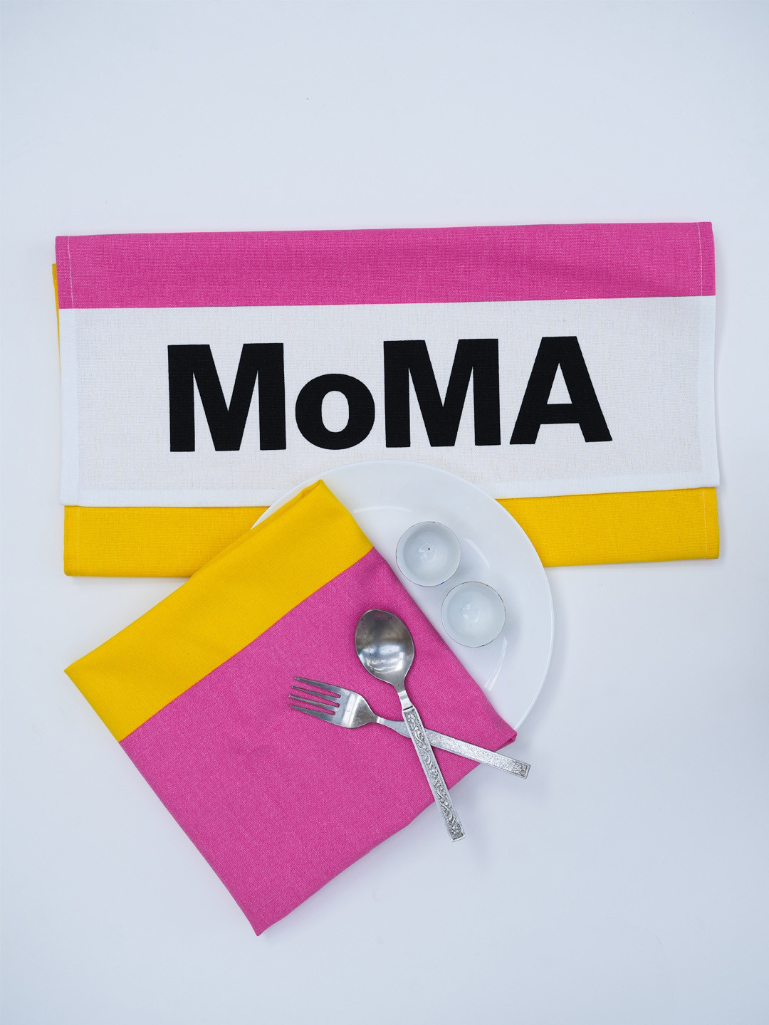 Ariana Yellow & Pink 2 Pieces Printed Cotton Kitchen Towels