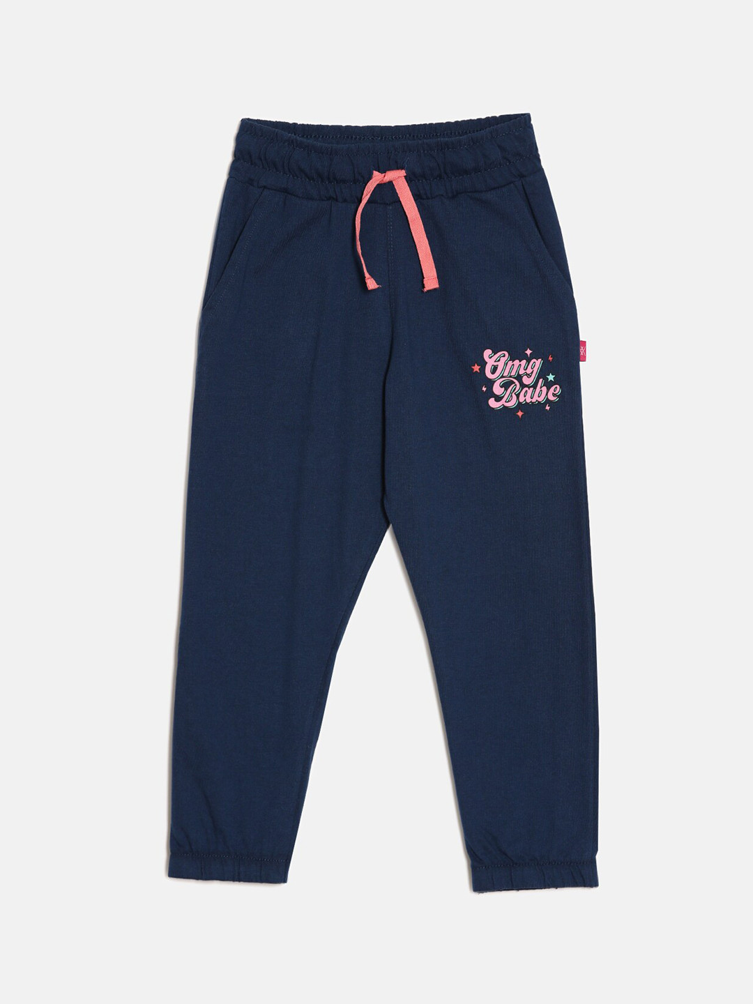 DIXCY SCOTT Slimz Girls Side Printed Cotton Joggers