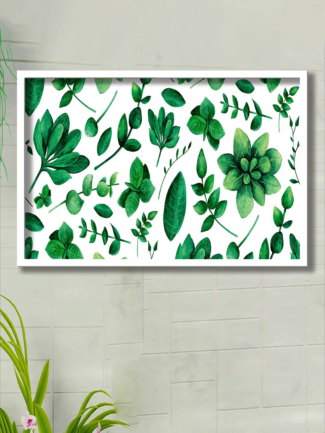 SAF Wood Wall Rectangle Paintings Wall Art -19.5 x 13.5In