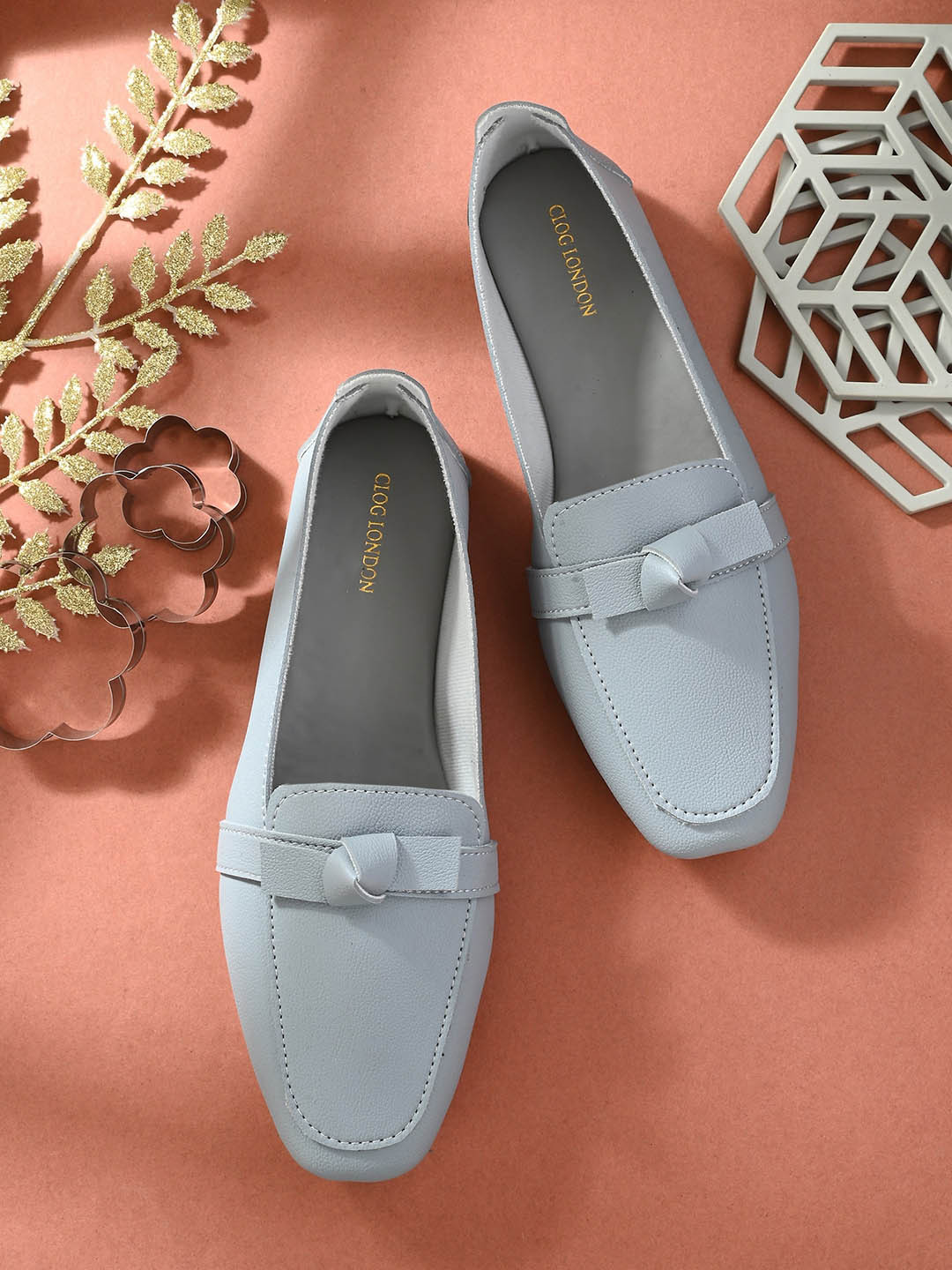 CLOG LONDON Women Knotted Round Toe Ballerinas